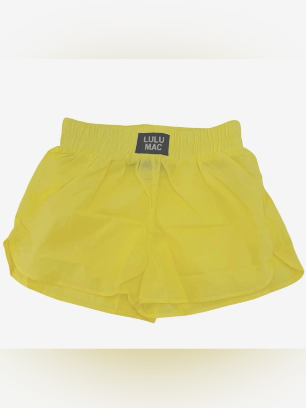 Lulu Mac Neon Yellow DD Athletic Shorts